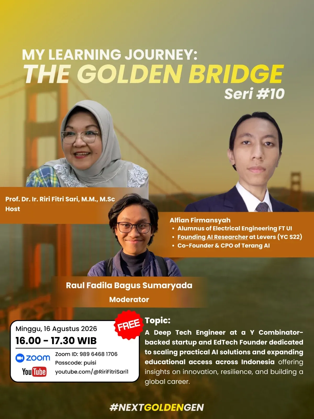 Poster for My Learning Journey: The Golden Bridge #10